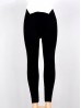 High Waist Black Solid Stretchy Legging (Fleece Lined)